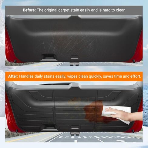 Powoq Liftgate Mat متوافق مع 2020-2025 Palisade Trunk Tailgate Mat TPE Liftgate Liner Cargo Liner استبدال لـ 2020 2021 2022 2023 2024 2025 Palisade Accessories in Kuwait
