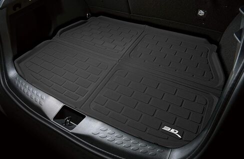 3D MAXpider Custom Fit Kagu Cargo Liner (Black) Compatible with Lexus TX 2024-2026 Electric - Behind 3rd Row Seatback Protecter & Cargo Liner in Kuwait