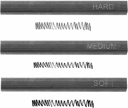 MECCANIXITY Compressed Charcoal Sticks, Soft/Medium/Hard Grade Square Vine Charcoal Sticks Set Art Supplies for Painting Drawing Sketching Shading Artists Beginners(Pack of 12) in Kuwait
