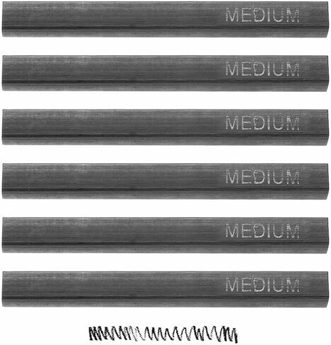 MECCANIXITY Compressed Charcoal Sticks, Soft/Medium/Hard Grade Square Vine Charcoal Sticks Set Art Supplies for Painting Drawing Sketching Shading Artists Beginners(Pack of 12) in Kuwait