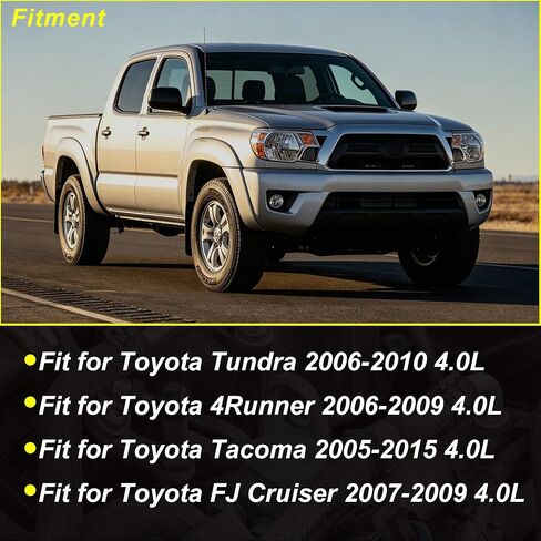 1GRFE 4.0 Timing Chain Kit w/VVT Sprockets & Solenoids Fit for Toyota Tacoma 4Runner Tundra FJ Cruiser 2005-2015 4.0L V6 Single VVT-i 13050-31030 15330-31010 9-4217S in Kuwait