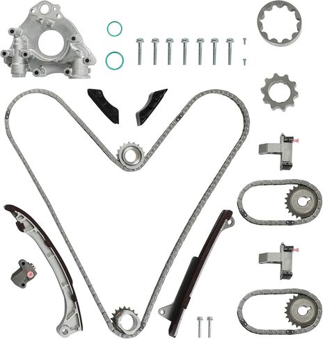1GRFE 4.0 Timing Chain Kit w/VVT Sprockets & Solenoids Fit for Toyota Tacoma 4Runner Tundra FJ Cruiser 2005-2015 4.0L V6 Single VVT-i 13050-31030 15330-31010 9-4217S in Kuwait