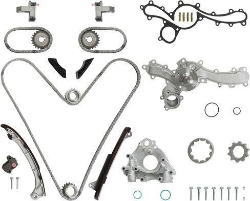 1GRFE 4.0 Timing Chain Kit w/VVT Sprockets & Solenoids Fit for Toyota Tacoma 4Runner Tundra FJ Cruiser 2005-2015 4.0L V6 Single VVT-i 13050-31030 15330-31010 9-4217S in Kuwait