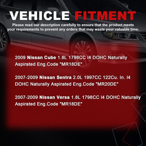 مجموعة سلسلة التوقيت AUCERAMIC مع ضرس VVT مناسب لعام 2009 Nissan Cube 2007-2009 Nissan Sentra Versa 1.8L 2.0L L4 DOHC رمز المحرك MR18DE MR20DE 13070EN200 130281KC0A in Kuwait