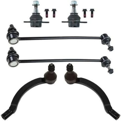 OEM-style Front 6 Piece Steering and Suspension Kit Compatible with Volkswagen Jetta (2005) with 21mm Sway Bar in Kuwait