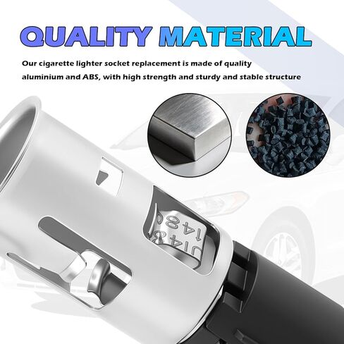 12V Cigarette Lighter Socket Replacement with Removal Tool,12V Outlet Socket OEM#25776667,Car Power Outlet as Car Cigarette Lighter Sockets Compatible with Buick Cadillac GMC in Kuwait