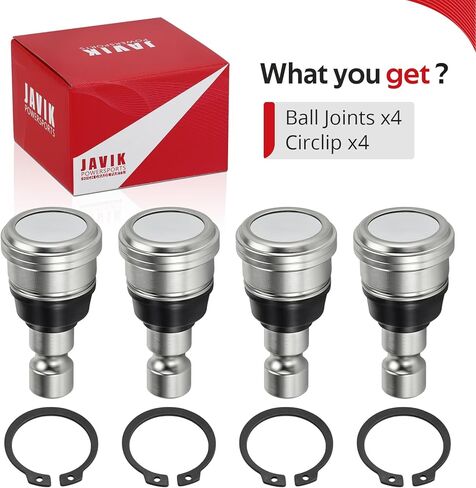 JAVIK 4 Pcs Upper & Lower Ball Joints for Polaris Ranger RZR General 570 900 1000 Diese-l HST GEM All Options 2012-2025 O.E.M# 7082507 7081991 7081924 7081859 7081665 in Kuwait