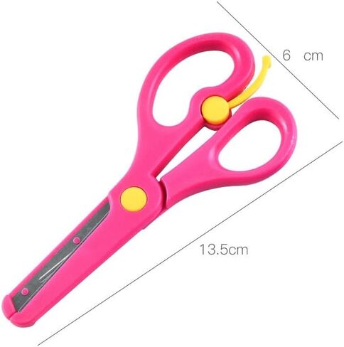 Children Safety Scissors Pre-School Training Shear Art Craft Scissors, Plastic Safety Scissor, Toddlers Training scissors (3PCS) in Saudi Arabia