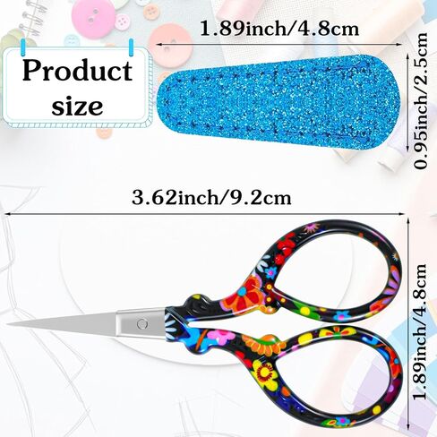 Stork Embroidery Scissors 3.6 Inch Small Sewing Scissors Stainless Steel Sharp Pointed Tip Craft for Embroidery Needlework Thread Cutting DIY Sewing Supplies in Kuwait