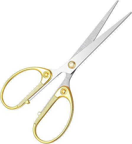 5.5“ Stainless Steel Scissors Dressmaker Shears Comfort Grip Office Scissors Sturdy Sharp Scissor Professional Vintage Craft Scissor for Cutting Leather Cloth in Kuwait