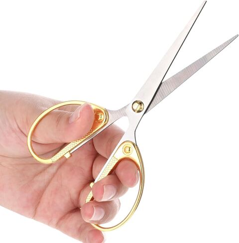 5.5“ Stainless Steel Scissors Dressmaker Shears Comfort Grip Office Scissors Sturdy Sharp Scissor Professional Vintage Craft Scissor for Cutting Leather Cloth in Kuwait