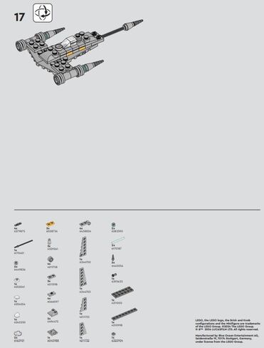 Lego Star Wars N-1 Starfighter Foil & Paper Pack by Lego in Kuwait