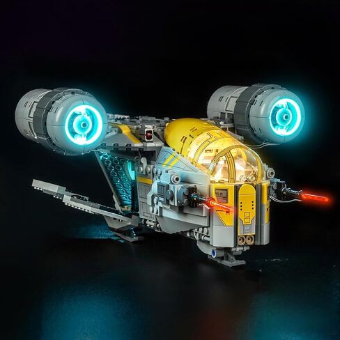 طقم إضاءة LED من BrickBling متوافق مع Lego Mandalorian The Razor Crest، أضواء إبداعية متوافقة مع Lego 75447 - باستثناء الطراز (ضوء إصدار RC) in Kuwait