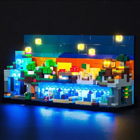 مجموعة الإضاءة المخصصة من LocoLee المتوافقة مع المناطق الأحيائية الصغيرة Lego 21589 - لا توجد مصابيح نموذجية فعلية فقط، ملحقات إضاءة LED المتوافقة مع المناطق الأحيائية الصغيرة من Lego in Kuwait