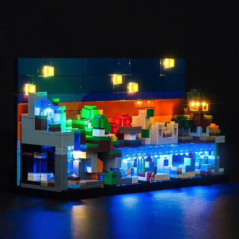 مجموعة الإضاءة المخصصة من LocoLee المتوافقة مع المناطق الأحيائية الصغيرة Lego 21589 - لا توجد مصابيح نموذجية فعلية فقط، ملحقات إضاءة LED المتوافقة مع المناطق الأحيائية الصغيرة من Lego in Kuwait