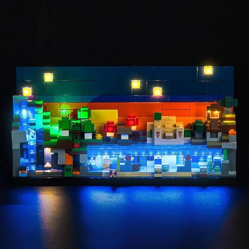 مجموعة الإضاءة المخصصة من LocoLee المتوافقة مع المناطق الأحيائية الصغيرة Lego 21589 - لا توجد مصابيح نموذجية فعلية فقط، ملحقات إضاءة LED المتوافقة مع المناطق الأحيائية الصغيرة من Lego in Kuwait