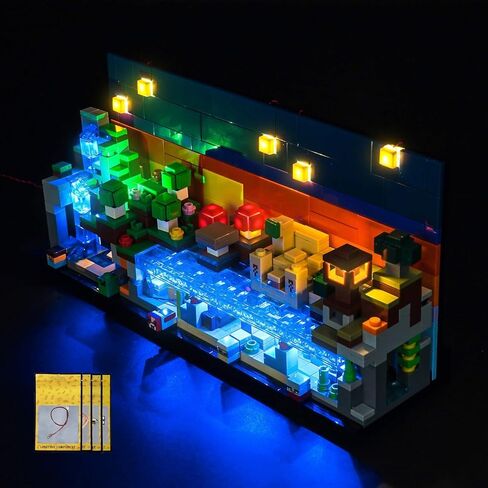 مجموعة الإضاءة المخصصة من LocoLee المتوافقة مع المناطق الأحيائية الصغيرة Lego 21589 - لا توجد مصابيح نموذجية فعلية فقط، ملحقات إضاءة LED المتوافقة مع المناطق الأحيائية الصغيرة من Lego in Kuwait