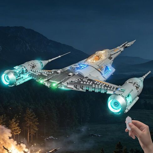 LED Lighting Compatible with LEGO 75442 The Mandalorian’s N-1 Starfighter - JUST Lights,Light Kit Compatible with LEGO 75442,NOT Included The Model in Kuwait