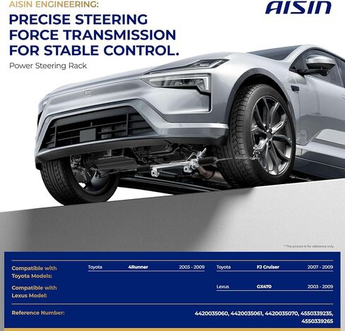 AISIN AFTERMARKET PSRT-00155 مجموعة رف التوجيه الهيدروليكي وترس - متوافق مع Toyota 4Runner 2003-2009، FJ Cruiser 2007-2009، Lexus GX470 2003-2009 in Kuwait