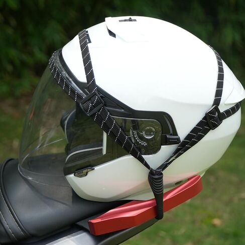 Kewig Motorcycle Bungee Cords with Hooks, Universal Motorcycle Helmet Luggage Rope Elastic Straps (2 PCS, 23.6''/60cm Long/PC) in Kuwait
