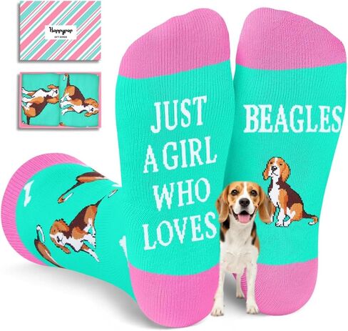 HAPPYPOP Beagle Socks for Women Men - Crazy Beagle Gifts for Beagle Lovers, Dog Gifts for Dog Lovers in Saudi Arabia