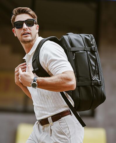 Muzee MARK RYDEN Expandable Travel Backpack 42L, TSA-Approved Anti-Theft Backpack with USB Charging Port, Business Laptop Backpack for Men Fits 17-inch Laptop, Water-Resistant Carry-on Luggage in Saudi Arabia
