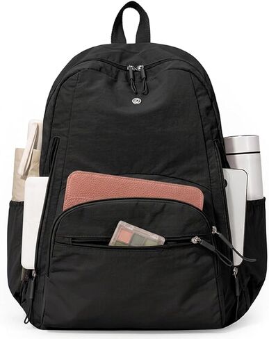 Backpack for Women, Work College Laptop Backpack, Lightweight Travel Backpack Purse, Casual Daypack Bag (Black) in Saudi Arabia