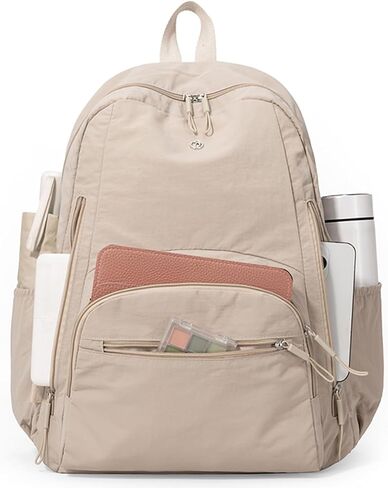 Backpack for Women, Work College Laptop Backpack, Lightweight Travel Backpack Purse, Casual Daypack Bag (Black) in Saudi Arabia