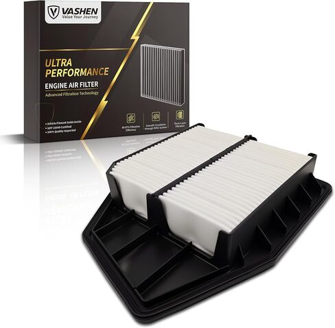 CA10467 Engine Air Filter for 2008-2012 Honda Accord 2.4L L4, Replacement for 17220-R40-A00, Also Fits 2012-2015 Honda Crosstour 2.4L L4, Panel Air Filter for Engine Intake in Saudi Arabia