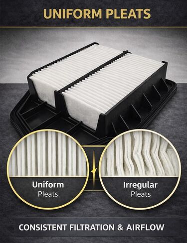 CA10467 Engine Air Filter for 2008-2012 Honda Accord 2.4L L4, Replacement for 17220-R40-A00, Also Fits 2012-2015 Honda Crosstour 2.4L L4, Panel Air Filter for Engine Intake in Saudi Arabia