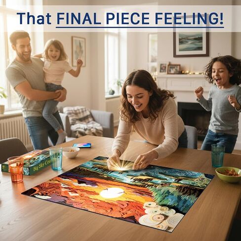 Big Sky Country (No. 18) – 1000 Piece Nature Jigsaw Puzzle for Adults | Printed in USA | Satin Low-Glare Finish | Random Ribbon Cut | Bonus Poster | Premium Display-Worthy Box | Final Piece Puzzles in Saudi Arabia
