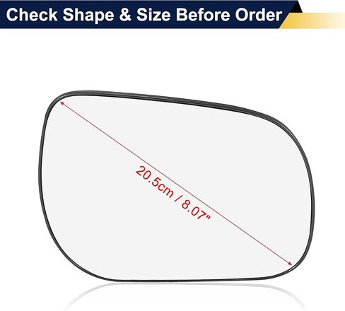 Right Passenger Side Mirror Replacement Non-Heated for Toyota RAV4 2006-2011 Rear View Mirror Glass with Backing Plate in Saudi Arabia