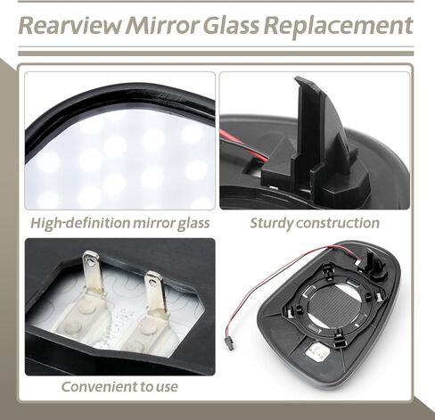 8793133B40 Right Passenger Side Mirror Glass Heated & Blind Spot Replacement for Lexus ES300h ES350 2013-2018 for IS250 IS350 2015-2020 for LS350 2013-2017 for GS350 2013-2020 for CT200h in Kuwait