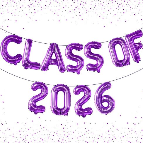 Gold Graduation Decorations 2026, 16 Inch Class of 2026 Balloons | Graduation Balloons Banners, Class of 2026 Banner for Class of 2026 Decorations, Graduation Party Decorations, KatchOn in Kuwait