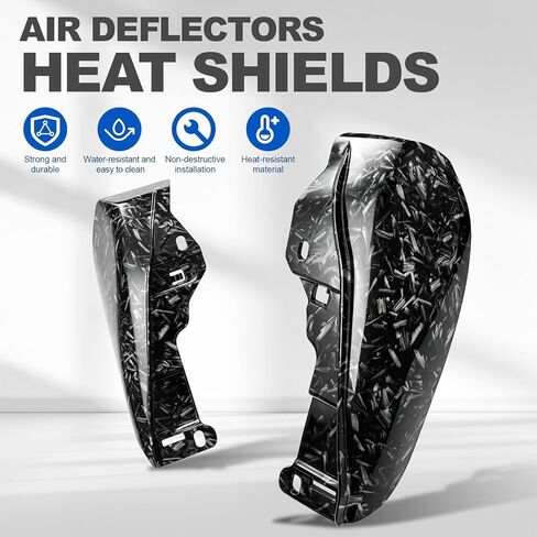 Mid-Frame Air Deflector Heat Carbon Fiber Pattern Debris Marbling Drawing, for Harley Davidson 2023-2026 CVO Road Glide ST, CVO Street Glide ST, 2024-2026 FLHX, FLTR, FLTRU, FLTRX, FLTRXSTSE in Saudi Arabia