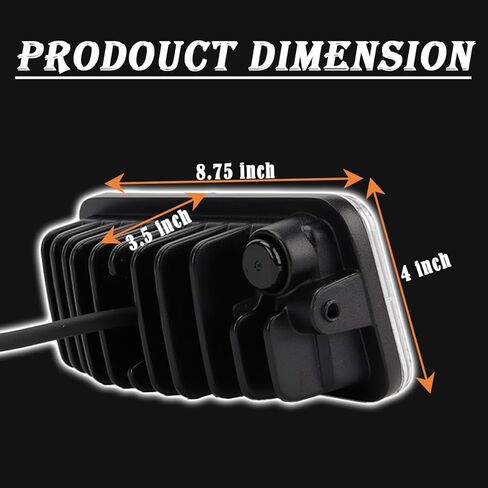 40W LED Work Light Headlight Flood Off-Road Light Compatible with Kubota Skid Steer SVL Series SVL65, SVL75, SVL90, SVL95, OEM NO.V0511-53510 in Saudi Arabia