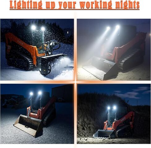 40W LED Work Light Headlight Flood Off-Road Light Compatible with Kubota Skid Steer SVL Series SVL65, SVL75, SVL90, SVL95, OEM NO.V0511-53510 in Saudi Arabia
