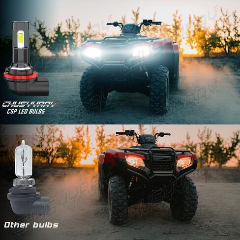 مصابيح إضاءة CHUSYYRAY متوافقة مع Honda Foreman Rubicon 520 2020 2021 2022 القيادة الخفيفة 34901-HR3-A21، 12V 40W 6000K أبيض، IP67 مقاوم للماء للطرق الوعرة، حزمة من 2 in Kuwait