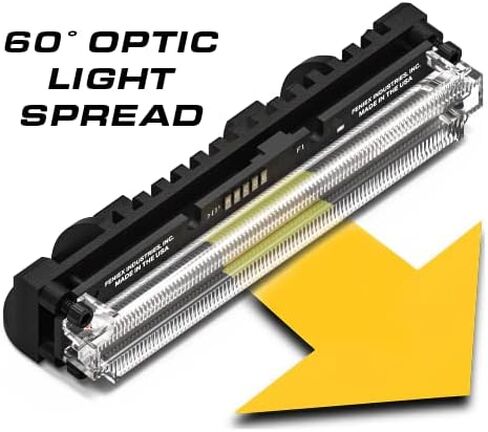 Feniex Quantum 60" Lightbar | Dual Color | Programmable Red-Blue-Amber-White-Green Modules | 810 LEDs, Super Bright 3 Watt LEDs, SAE Class 1 | Emergency Warning Lights in Kuwait