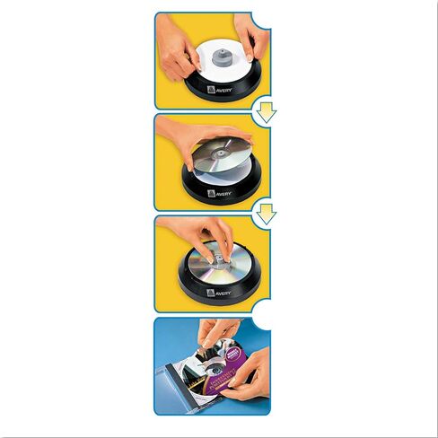 Avery 8962 DVD Inkjet Labels, 20 Sheet/2 Labels P/Sheet, Matte, White in Saudi Arabia