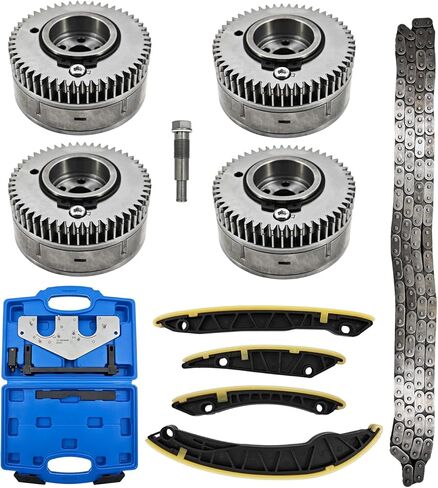 M156 6.2L 6.3L V8 Timing Chain Kit w/VVT Camshaft Adjuster Gears Compatible with Mercedes-Benz AMG C63 CL63 CLK63 CLS63 E63 ML63 R63 S63 SL63 in Kuwait