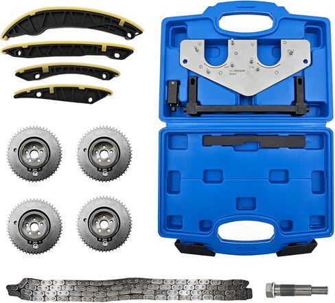 M156 6.2L 6.3L V8 Timing Chain Kit w/VVT Camshaft Adjuster Gears Compatible with Mercedes-Benz AMG C63 CL63 CLK63 CLS63 E63 ML63 R63 S63 SL63 in Kuwait