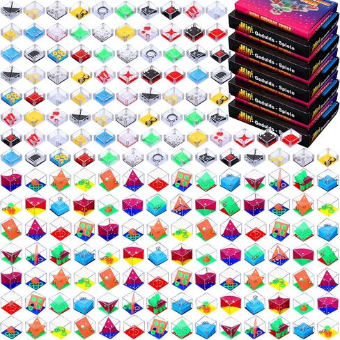 Lenwen 240 pcs Brain Teaser Puzzle Mini Fidget Puzzle Cubes 3D Ball Maze Cube Cubes Party Favor Games Challenge Decompression in Kuwait