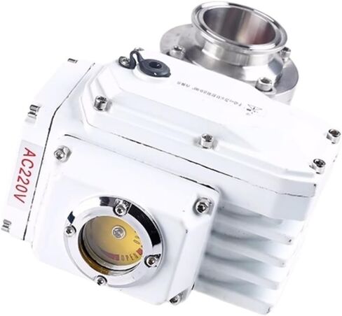 المشبك Φ32mm OD50.5mm 304 الفولاذ المقاوم للصدأ الكهربائية الصحية ربط فراشة صمام D981X المشبك تصميم محكم الغبار، 220 فولت / 24 فولت (24 فولت) in Saudi Arabia