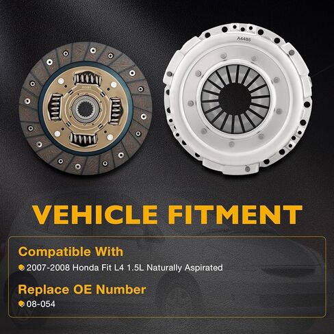 Transmission Clutch Kit Compatible with 2007-2008 Honda Fit L4 1.5L Replacement for 08-054 in Kuwait