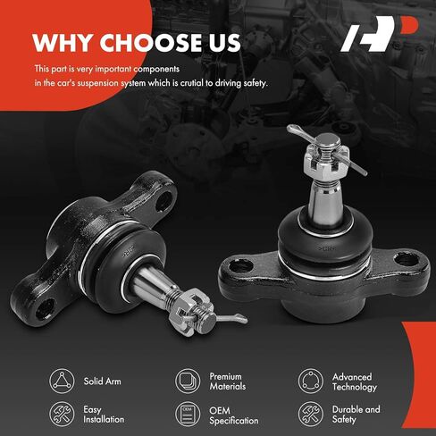 A-Premium 2 x Front Lower Ball Joint, Compatible with Hyundai Sonata 2006-2010, Azera 2006-2011 & Kia Amanti 2007-2009 in Kuwait