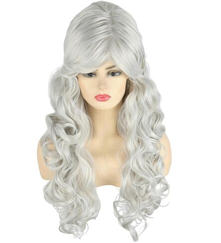 Topcosplay Women's Wig Blonde Long Curly Beehive Wig Big Hair Wigs Halloween Costume Accessory Drag Queen Wig in Saudi Arabia