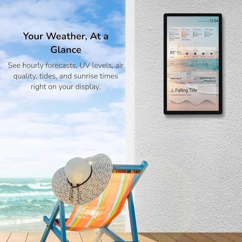 DAKboard Touchscreen Wall Display 22" - Shared Family Calendar & Organizer, Smart Home Dashboard with Weather, Chore Lists & Digital Photo Frame in Black in Saudi Arabia