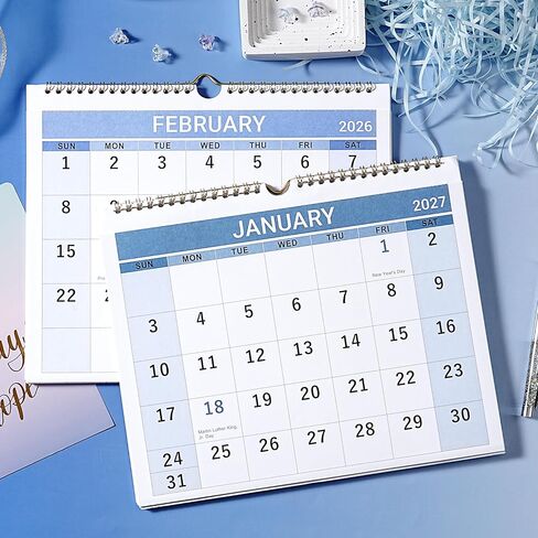 2026 Wall Calendar - 3 Month Calendar 2026 Vertical, Jan 2026 - Dec 2026, 2026 Calendar Planner 2026, 11" x 26", Large, Lay- Flat, Perfect for Your Busy Schedule in Kuwait