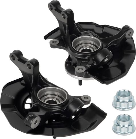 2 PCS Front Steering Knuckles Wheel Bearing Hub Assembly (Only fit FWD) for Toyota Sienna 2004-2006 V6 3.3L, for Sienna 2007-2010 V6 3.5L, Left Driver and Right Passenger Side, 698-425, 698-424 in Kuwait